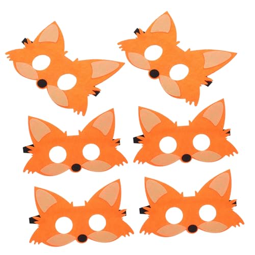 CLISPEED 5 Stück Teiliges Tiermasken aus Filz Halbe Fuchs Gesichtsmasken Atmungsaktiv Wiederverwendbar Sichere und Realistische Tiergesichter für Kostüm und Familienfeiern CLISPEED 5 Stück Teiliges Tiermasken aus Filz Halbe Fuchs Gesichtsmasken Atmungsaktiv Wiederverwendbar Sichere und Realistische Tiergesichter für Kostüm und Familienfeiern von CLISPEED