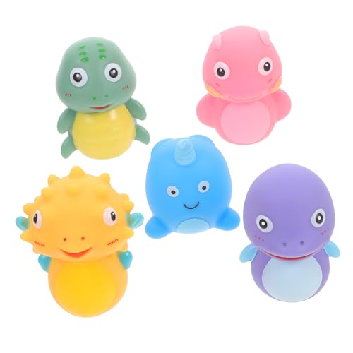 CLISPEED 5 Stück Teiliges Weicher Fingerpuppen Meerestiere Liebevoll Gestaltetes Kinderspielzeug für Kleinkinder Fördert Eltern Junge Mädchen Bindung für Rollenspiele Geschichten und von CLISPEED