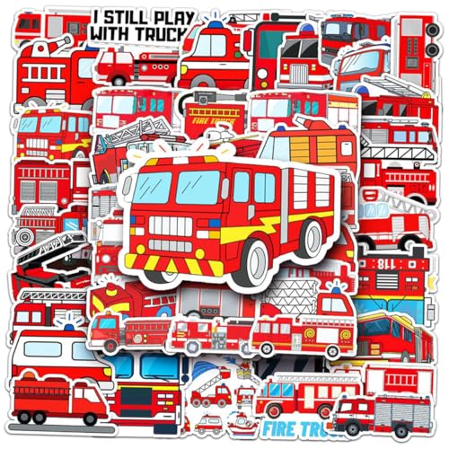 CLISPEED 50 Stück Feuerwehrwagen Aufkleber Wasserfeste Scrapbook Sticker für Laptop Notizbuch Flasche Vielseitige DIY Dekoration Bunte Feuerwehrfahrzeug Motive Robust und Kreativ CLISPEED 50 Stück Feuerwehrwagen Aufkleber Wasserfeste Scrapbook Sticker für Laptop Notizbuch Flasche Vielseitige DIY Dekoration Bunte Feuerwehrfahrzeug Motive Robust und Kreativ von CLISPEED