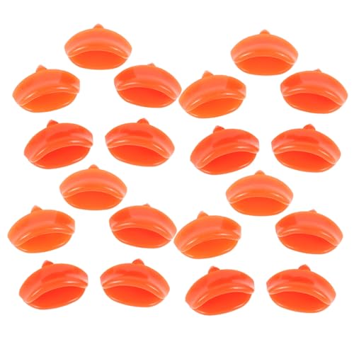 CLISPEED 50 Stück Kleiner Entenschnabel Ente Sachen Münder Bastelmund Stockente Kleinkinder Winzig Mundspielzeug Lustig Mini-Enten Tierspielzeug Mund-kit Dit-Mund Orange von CLISPEED