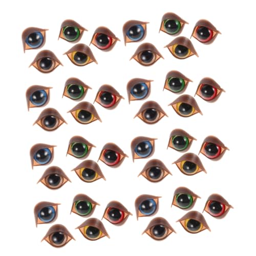 CLISPEED 50 Stück Plastische Augen mit Doppelaugenlid und Unterlegscheiben für DIY Stofftiere und Gehäkelte Spielzeuge Braun für Kreative Projekte CLISPEED 50 Stück Plastische Augen mit Doppelaugenlid und Unterlegscheiben für DIY Stofftiere und Gehäkelte Spielzeuge Braun für Kreative Projekte von CLISPEED