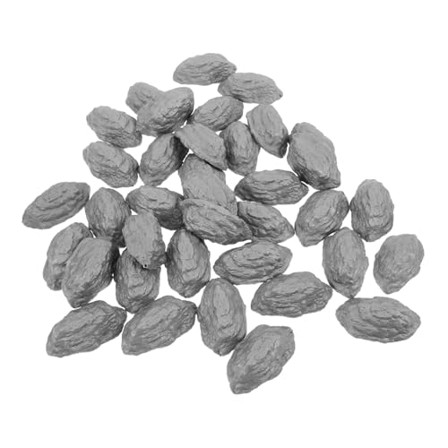 CLISPEED 50 Stück Realistische Miniatur Felssteine Kunststoff Faux Stone Landschaftsdekoration für Modelleisenbahn Diorama Terrarium Sandtisch Zubehör CLISPEED 50 Stück Realistische Miniatur Felssteine Kunststoff Faux Stone Landschaftsdekoration für Modelleisenbahn Diorama Terrarium Sandtisch Zubehör von CLISPEED