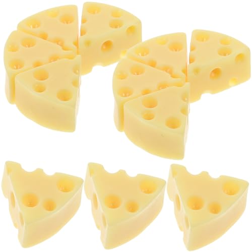 CLISPEED 50 Stück Realistisches Fake Food Simulation Käse Kunstkäse Dekoration für Fotografie Requisiten und DIY Wohnaccessoires Miniaturmodell Gelb CLISPEED 50 Stück Realistisches Fake Food Simulation Käse Kunstkäse Dekoration für Fotografie Requisiten und DIY Wohnaccessoires Miniaturmodell Gelb von CLISPEED
