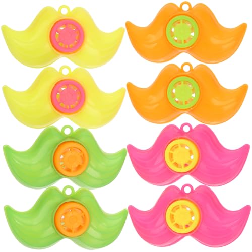 CLISPEED 50 Stück Teiliges Kinderpfeifen in Cartoon Bartform Bunte Party Mitgebsel für Kindergeburtstag Kindergarten und Spiele Robustes Glattes Design für Kinderfest und Zufällige Farbe von CLISPEED