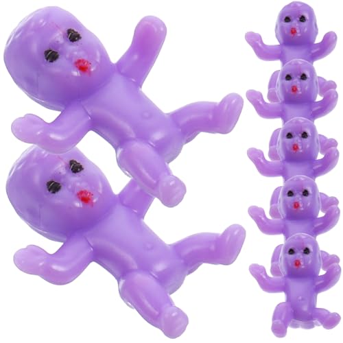 CLISPEED 50 Stück Teiliges Mini Puppen Kleine Plastikbabys Niedliche Babyparty Dekoration Shower Party Deko Geschenkartikel für Gäste und DIY Kuchenverzierung von CLISPEED