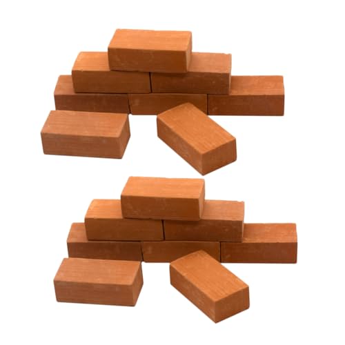 CLISPEED 50 Stück Teiliges Miniatur Ziegelstein Rot für DIY Hausbau Modellbau Geeignet für Garten Schule und Puppenhaus Deko Fördert Kreativität und Handfertigkeit CLISPEED 50 Stück Teiliges Miniatur Ziegelstein Rot für DIY Hausbau Modellbau Geeignet für Garten Schule und Puppenhaus Deko Fördert Kreativität und Handfertigkeit von CLISPEED