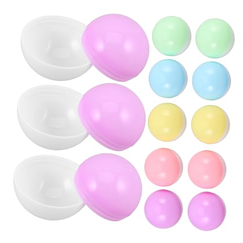 CLISPEED 50 Stück Wiederverwendbare Plastikkugeln für Diy Bastelarbeiten Partydekorationen und Runde Container Grün Blau Gelb CLISPEED 50 Stück Wiederverwendbare Plastikkugeln für Diy Bastelarbeiten Partydekorationen und Runde Container Grün Blau Gelb von CLISPEED
