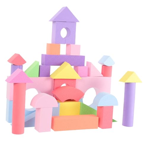 CLISPEED 52 Stück Teiliges Bunte Eva Bausteine für Kleinkinder Jahre Stapelbare Robuste Geometrische Formen Pädagogisches Denken Feinmotorik und Formenerkennung CLISPEED 52 Stück Teiliges Bunte Eva Bausteine für Kleinkinder Jahre Stapelbare Robuste Geometrische Formen Pädagogisches Denken Feinmotorik und Formenerkennung von CLISPEED