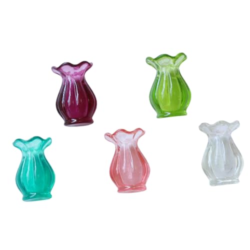 CLISPEED 5Stücke Vase Teiliges aus Stabilen Harzfiguren für Tischdekoration Moderne Mini Vasen für Wohnaccessoires für Puppenhäuser und Kleine Räume CLISPEED 5Stücke Vase Teiliges aus Stabilen Harzfiguren für Tischdekoration Moderne Mini Vasen für Wohnaccessoires für Puppenhäuser und Kleine Räume von CLISPEED