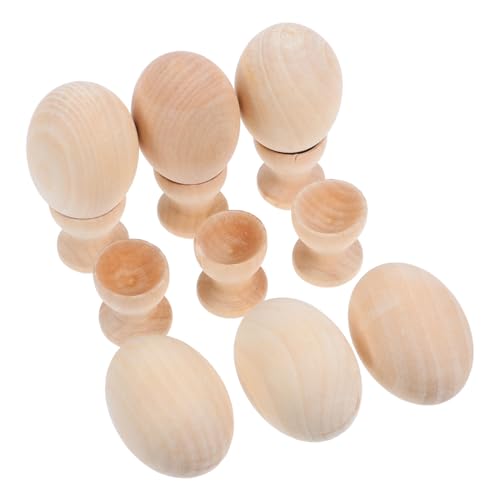 CLISPEED 6 Sätze Bemaltes Kinderspielzeug Künstliches Ei Aus Holz DIY-kunsthandwerk Künstliche Holzeier Simulation Eier Osterfest-Ei Falsche Eier Khaki Hölzern CLISPEED 6 Sätze Bemaltes Kinderspielzeug Künstliches Ei Aus Holz DIY-kunsthandwerk Künstliche Holzeier Simulation Eier Osterfest-Ei Falsche Eier Khaki Hölzern von CLISPEED