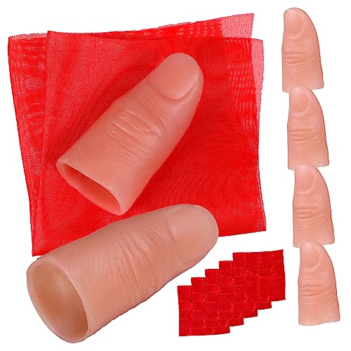 CLISPEED 6 Sätze Fingerspitzenmagie Zaubertricks gefälscht Tipps Seidenschals LED Finger üben Zauberer-Set Zauberer Schals Zaubertrick-Requisiten falsche Hände Fingergerät Plastik CLISPEED 6 Sätze Fingerspitzenmagie Zaubertricks gefälscht Tipps Seidenschals LED Finger üben Zauberer-Set Zauberer Schals Zaubertrick-Requisiten falsche Hände Fingergerät Plastik von CLISPEED