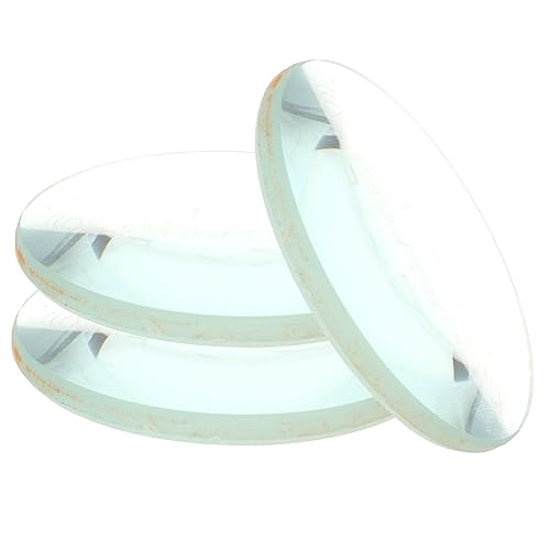 6 Stk optisch optical the job hiob Glaslinsen Doppelkonvexlinse spiegelfolie Fernrohr konvexes Glas doppelt konvexe Glaslinse Kuppel Suite runde Brille Gläser Kind konvexe Linse von CLISPEED