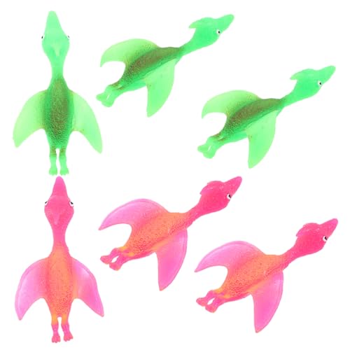 CLISPEED 6 Stück Dinosaurier -auswurfspielzeug Dinosaurier Finger Schieß Dino Stretch Dinosaurier Dino Fingerschleuder Dino Schleudern Dinosaurier Schießspielzeug von CLISPEED