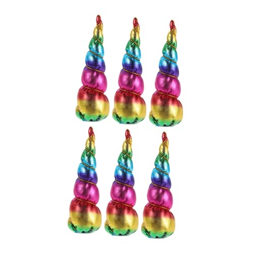 CLISPEED 6 Stück Einhorn Haarreifen für Diy Kopfbedeckungen für Geburtstagsfeiern Karneval und Themenpartys Bequeme und Leichte Haarschmuckaccessoires von CLISPEED