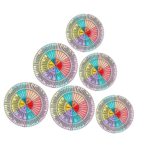 CLISPEED 6 Stück Emotionen Rad Aufkleber Set Teilig Handgefertigte Sticker für Laptop Tagebuch und Mehr Kreative Emotion Chart Wandsticker für Therapeuten und Beratung CLISPEED 6 Stück Emotionen Rad Aufkleber Set Teilig Handgefertigte Sticker für Laptop Tagebuch und Mehr Kreative Emotion Chart Wandsticker für Therapeuten und Beratung von CLISPEED