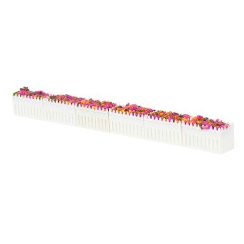CLISPEED 6 Stück Feengartendekor Puppenhauspflanzen Miniaturen Drinnen Puppenhaus Pflanzer Kleine Künstliche Pflanzen Blumentöpfe Für Puppenhäuser Mini-blumenbeet Gartenpuppe Colorful Harz von CLISPEED