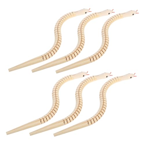 CLISPEED 6 Stück Holzschlangenspielzeug Im Freien Lebensechte Schlange Kinderspielzeug Streich Halloween Realistische Schlange Gefälschte Schlangenstütze Schlangenfigur Hölzern CLISPEED 6 Stück Holzschlangenspielzeug Im Freien Lebensechte Schlange Kinderspielzeug Streich Halloween Realistische Schlange Gefälschte Schlangenstütze Schlangenfigur Hölzern von CLISPEED