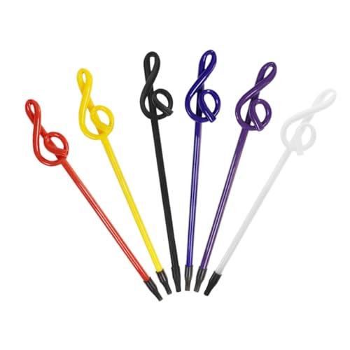 CLISPEED 6 Stück Kugelschreiber Mit Musiknoten Musikstift Kleine Für Schüler Schallplattenstift Notizen Grußkarten Kugelschreiber Coole Stifte Für von CLISPEED
