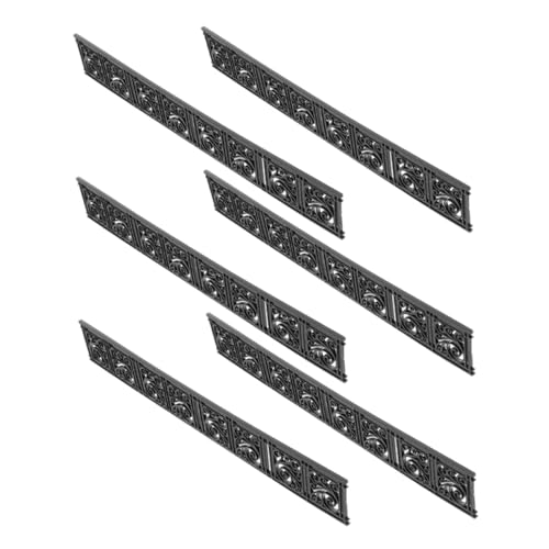 CLISPEED 6 Stück Maßstab Abs Robuster Landschaftszaun Flexibel Anpassbar Für Sandtisch Mini Zaun Dekoration Europäischer Stil Schwarz CLISPEED 6 Stück Maßstab Abs Robuster Landschaftszaun Flexibel Anpassbar Für Sandtisch Mini Zaun Dekoration Europäischer Stil Schwarz von CLISPEED