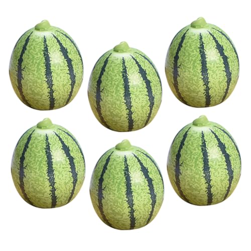 CLISPEED 6 Stück Mini Künstliche Wassermelonen Lifelike Miniatur Früchte für Puppenhaus Dekoration DIY Basteln Tischdeko Realistische Mini Frucht Accessoires CLISPEED 6 Stück Mini Künstliche Wassermelonen Lifelike Miniatur Früchte für Puppenhaus Dekoration DIY Basteln Tischdeko Realistische Mini Frucht Accessoires von CLISPEED