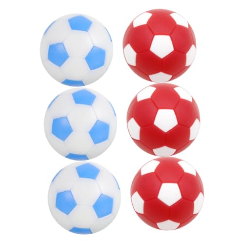 CLISPEED 6 Stück Mini Tischfußballbälle Ersatzbälle für Tischkicker Stabile Kunststoffbälle für Standard Tischfußballspiele Geeignet für Wettkampf und Freizeit von CLISPEED