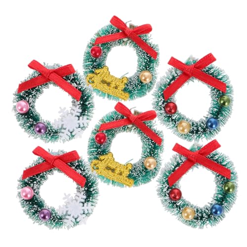 CLISPEED 6 Stück Puppenhaus Dekoration Kranz Miniatur Weihnachtskranz Mini Weihnachtskranz Mini Kranz Kränze Puppenhaus Sisalseide CLISPEED 6 Stück Puppenhaus Dekoration Kranz Miniatur Weihnachtskranz Mini Weihnachtskranz Mini Kranz Kränze Puppenhaus Sisalseide von CLISPEED