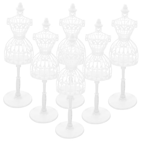 CLISPEED 6 Stück Puppenschaufensterpuppen Mädchenmodelle Puppen Mini Unsere Kleidung Kleine Babypuppenform Kunst Schaufensterpuppe Modellständer Hohle Schaufensterpuppe Kreative von CLISPEED