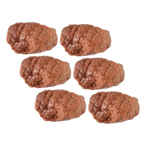 CLISPEED 6 Stück Rindfleischwürfel Modellspielzeug Simuliertes Fleisch Künstliches Fleisch Requisite Lebensechtes Lebensmittelmodell Gefälschtes Rindfleisch Fleischdekoration CLISPEED 6 Stück Rindfleischwürfel Modellspielzeug Simuliertes Fleisch Künstliches Fleisch Requisite Lebensechtes Lebensmittelmodell Gefälschtes Rindfleisch Fleischdekoration von CLISPEED