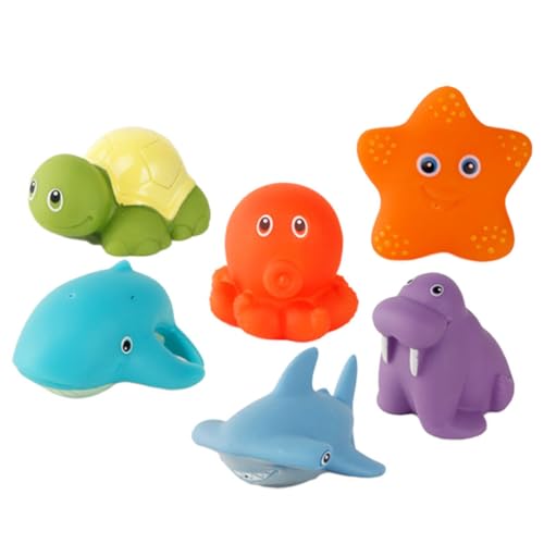 CLISPEED 6 Stück Teiliges Badewannenspielzeug für Junge Mädchen Spritzende Farbwechselnde Tierfiguren Fördert Feinmotorik und Kreativität Sicherer für und Wasserspaß CLISPEED 6 Stück Teiliges Badewannenspielzeug für Junge Mädchen Spritzende Farbwechselnde Tierfiguren Fördert Feinmotorik und Kreativität Sicherer für und Wasserspaß von CLISPEED