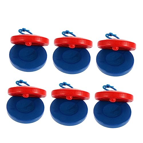 CLISPEED 6 Stück Teiliges Holz Kastagnetten für Umweltfreundliche Orff Percussion Instrumente Pädagogisches Musikspielzeug für Vorschulkinder Farbige Handspielzeuge zur Musikalischen CLISPEED 6 Stück Teiliges Holz Kastagnetten für Umweltfreundliche Orff Percussion Instrumente Pädagogisches Musikspielzeug für Vorschulkinder Farbige Handspielzeuge zur Musikalischen von CLISPEED