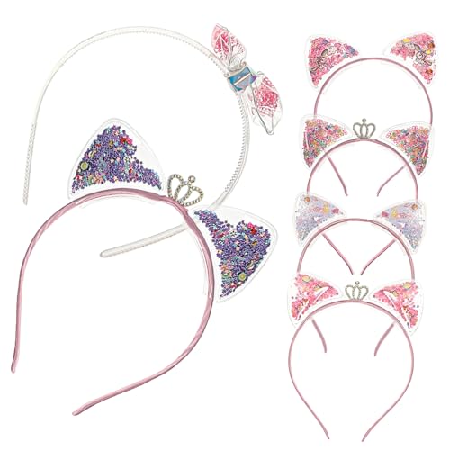 CLISPEED 6 Stück Teiliges Katzenohren Stirnbänder für Mädchen Glitzernde Haarschmuck Accessoires Kindergeburtstag Party Cosplay Kopfschmuck Kleinkinder Geeignet CLISPEED 6 Stück Teiliges Katzenohren Stirnbänder für Mädchen Glitzernde Haarschmuck Accessoires Kindergeburtstag Party Cosplay Kopfschmuck Kleinkinder Geeignet von CLISPEED