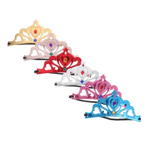 CLISPEED 6 Stück Teiliges Kindergeburtstags Kopfschmuck Dekoratives Stirnband für Kleine Mädchen Farbenfrohe Prinzessin Kopfbedeckung Weiche Partydeko Mitgebsel für Geburtstagsfeiern von CLISPEED