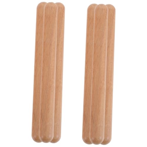 CLISPEED 6 Stück Teiliges Klassische Holz Rhythmusstöcke für Sicher Verarbeitet Musikalisches Percussion Instrument Fördert Musiktalent und Koordination für Gruppen und Musikunterricht CLISPEED 6 Stück Teiliges Klassische Holz Rhythmusstöcke für Sicher Verarbeitet Musikalisches Percussion Instrument Fördert Musiktalent und Koordination für Gruppen und Musikunterricht von CLISPEED