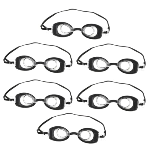 CLISPEED 6 Stück Teiliges Mini Schwimmbrillen für Puppen Kunststoffbrillen als Puppenbekleidungszubehör Kompakt Leicht für Bjd Puppen und Fotoshootings von CLISPEED