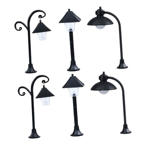 CLISPEED 6 Stück Teiliges Miniatur Straßenlampen Modell Kompakte Mini Straßenlaternen für Feengarten und Diorama Dekoration Detailreiche LED Lampen mit Vielfältigen Designs für CLISPEED 6 Stück Teiliges Miniatur Straßenlampen Modell Kompakte Mini Straßenlaternen für Feengarten und Diorama Dekoration Detailreiche LED Lampen mit Vielfältigen Designs für von CLISPEED