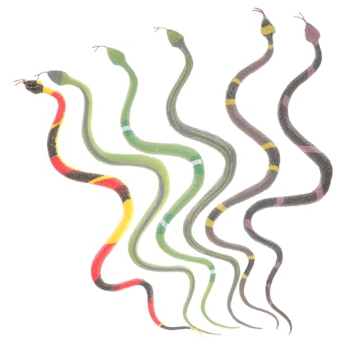 CLISPEED 6 Stück Teiliges Realistisch Aussehender Flexibler Schlangen Figuren für Garten Streiche und Lustige Nachahmung Schlangen Spielwaren mit Detailgetreuem Design Zufällige Farbe CLISPEED 6 Stück Teiliges Realistisch Aussehender Flexibler Schlangen Figuren für Garten Streiche und Lustige Nachahmung Schlangen Spielwaren mit Detailgetreuem Design Zufällige Farbe von CLISPEED