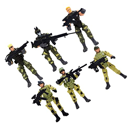 CLISPEED 6 Stück Teiliges Special Forces aus Sicherem Kunststoff Bewegliche Figuren mit Abnehmbaren und Beinen Interaktives Rollenspiel für Jungen und Mädchen Ab Jahren Fördert über von CLISPEED