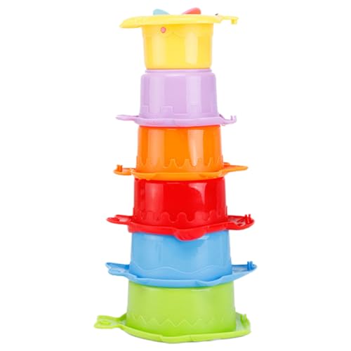 CLISPEED 6 Stück Teiliges Stapelbecher Kleinkinder Bunte Meer Motiv Becher Bruchsicheres Pädagogisches Badespielzeug Stapelbar Fördert Feinmotorik und Geduld Sicher und Glatt CLISPEED 6 Stück Teiliges Stapelbecher Kleinkinder Bunte Meer Motiv Becher Bruchsicheres Pädagogisches Badespielzeug Stapelbar Fördert Feinmotorik und Geduld Sicher und Glatt von CLISPEED