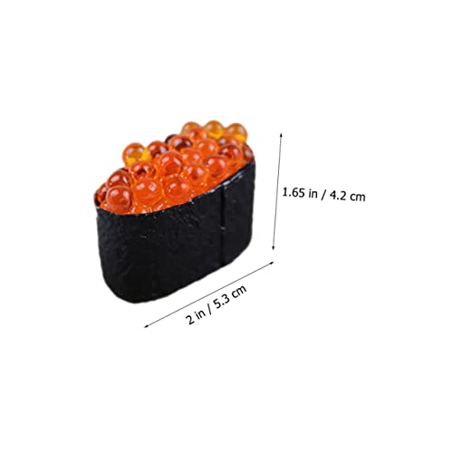 CLISPEED 6 Stück Teiliges Sushi Modell Realistische Hochwertige Künstliche Lebensmittel Nachbildung für Fotorequisiten Laden und Tischdekoration Langlebig und Farbecht für Sushi Shops und von CLISPEED