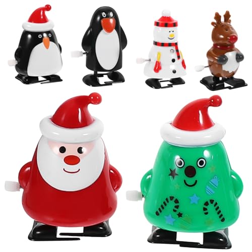 CLISPEED 6 Stück Teiliges Weihnachts Aufziehspielzeug aus Sicherem Kompakt und Handlich Niedliche Cartoon Figuren mit als Geschenkfüllung für Weihnachtsfeiern und Festliche Dekoration CLISPEED 6 Stück Teiliges Weihnachts Aufziehspielzeug aus Sicherem Kompakt und Handlich Niedliche Cartoon Figuren mit als Geschenkfüllung für Weihnachtsfeiern und Festliche Dekoration von CLISPEED