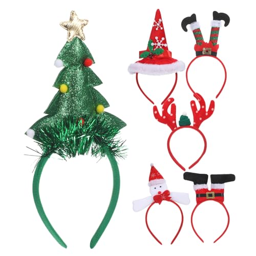 CLISPEED 6 Stück Teiliges Weihnachts Haarreif mit Rentier Geweih Festliche Party Haarreifen für Erwachsene und Vielseitige Xmas Kostüm Accessoires Einfache Anwendung für Gruppen und CLISPEED 6 Stück Teiliges Weihnachts Haarreif mit Rentier Geweih Festliche Party Haarreifen für Erwachsene und Vielseitige Xmas Kostüm Accessoires Einfache Anwendung für Gruppen und von CLISPEED
