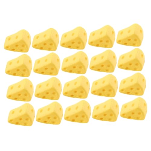 CLISPEED 60 Stück Miniatur Käsekuchen Realistische Fake Desserts für Puppenhäuser Modellstücke für Sammler und Kreative DIY Projekte von CLISPEED