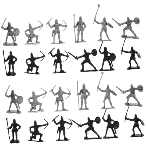 CLISPEED 60 Stück Teiliges Mittelalterliches Soldaten Spielzeugset mit Rittern und Antiken Kriegerfiguren Detailgetreue Miniaturen für Historische Soldatenmodelle als Sammlerstücke und CLISPEED 60 Stück Teiliges Mittelalterliches Soldaten Spielzeugset mit Rittern und Antiken Kriegerfiguren Detailgetreue Miniaturen für Historische Soldatenmodelle als Sammlerstücke und von CLISPEED
