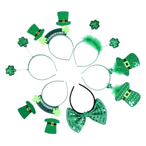 CLISPEED 6Stücke Patrick Tag Kleeblatt Haar Accessoire Bogen Kopfband für Feiertagskostüme Partydekorationen und Festlichkeiten CLISPEED 6Stücke Patrick Tag Kleeblatt Haar Accessoire Bogen Kopfband für Feiertagskostüme Partydekorationen und Festlichkeiten von CLISPEED