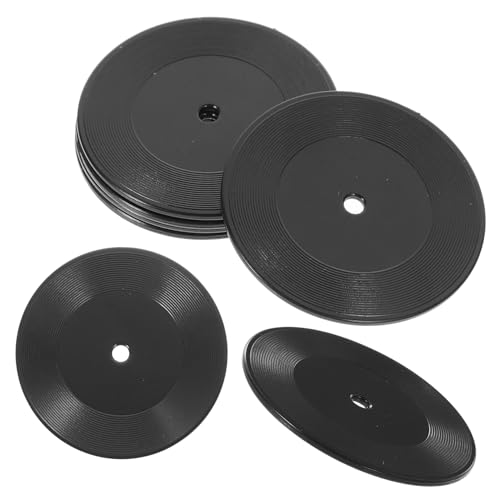 CLISPEED 6Stücke Schallplatten Puppenhaus Zubehör Dekorative Mini Dekoration Realistische Spielzeuge für Schlafzimmer und Puppenhaus Szenen von CLISPEED