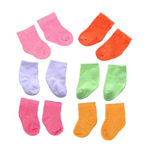 CLISPEED 6paare Doll Socks Puppen Bunte Puppensocken Für Miniaturhäuser Und DIY-projekte Für Verschönern Sie Puppenhaus Und Schaffen Sie Schöne Erinnerungen von CLISPEED