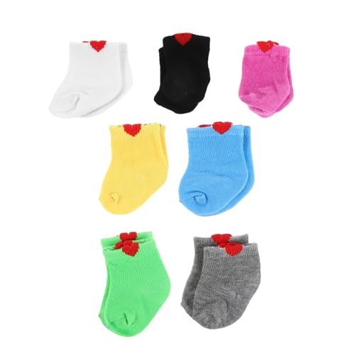 CLISPEED 7 Paare Puppensocken für American Doll Weiches Strapazierfähiges Material Bunte Vielseitige Accessoires für Kuscheltiere Passgenaues Ankleidezubehör für Fantasievolles Verkleiden CLISPEED 7 Paare Puppensocken für American Doll Weiches Strapazierfähiges Material Bunte Vielseitige Accessoires für Kuscheltiere Passgenaues Ankleidezubehör für Fantasievolles Verkleiden von CLISPEED