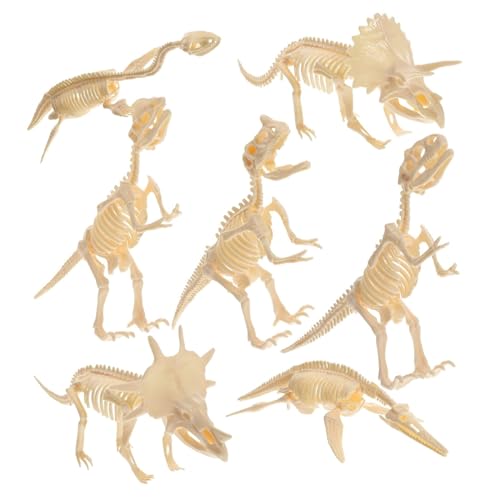 CLISPEED 7 Stück Teiliges Dinosaurier Skelett Modell DIY Puzzle Lernspielzeug für Selbstmontierbares Dinosaurier Fossil als Pädagogisches und Kreative Dekoration von CLISPEED