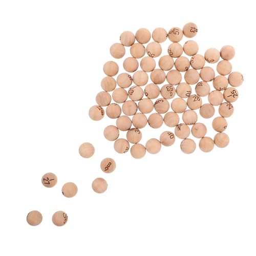 CLISPEED 75 Stück Teiliges Holz Bingo Ball Set mit Klar Gravierten Nummern Langlebig und Stabil für Team Building Familienfeiern und Pädagogische Spiele CLISPEED 75 Stück Teiliges Holz Bingo Ball Set mit Klar Gravierten Nummern Langlebig und Stabil für Team Building Familienfeiern und Pädagogische Spiele von CLISPEED
