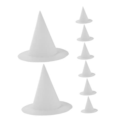 CLISPEED 8 Stück Teiliges DIY Papier Hexenhut Weiß für Bemalbar Kreative Halloween Kostüm Accessoires Bastelbedarf für Party Dekoration Fördert Künstlerische Gestaltung und Motorik CLISPEED 8 Stück Teiliges DIY Papier Hexenhut Weiß für Bemalbar Kreative Halloween Kostüm Accessoires Bastelbedarf für Party Dekoration Fördert Künstlerische Gestaltung und Motorik von CLISPEED